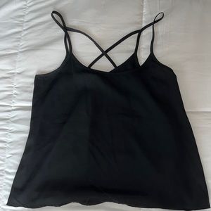 Sheer cross back tank